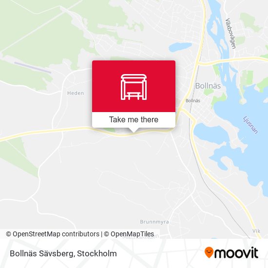 Bollnäs Sävsberg map