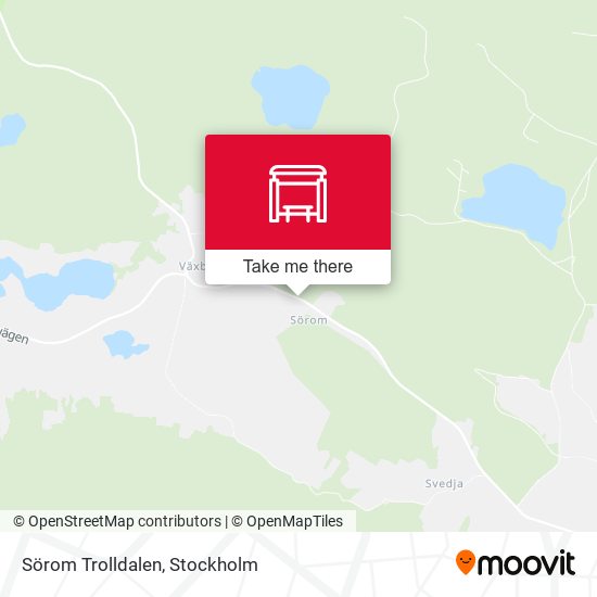 Sörom Trolldalen map