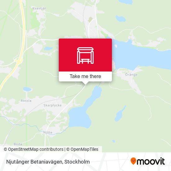 Njutånger Betaniavägen map