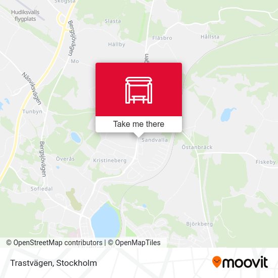Trastvägen map