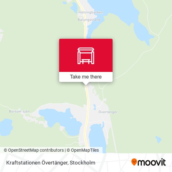 Kraftstationen Övertänger map