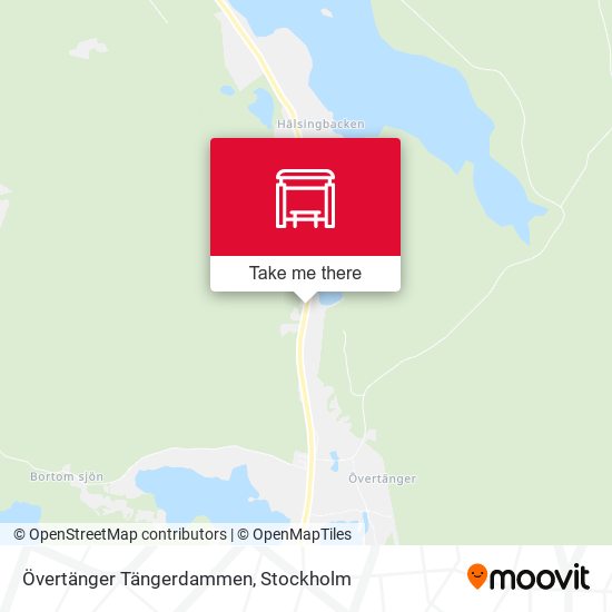 Övertänger Tängerdammen map