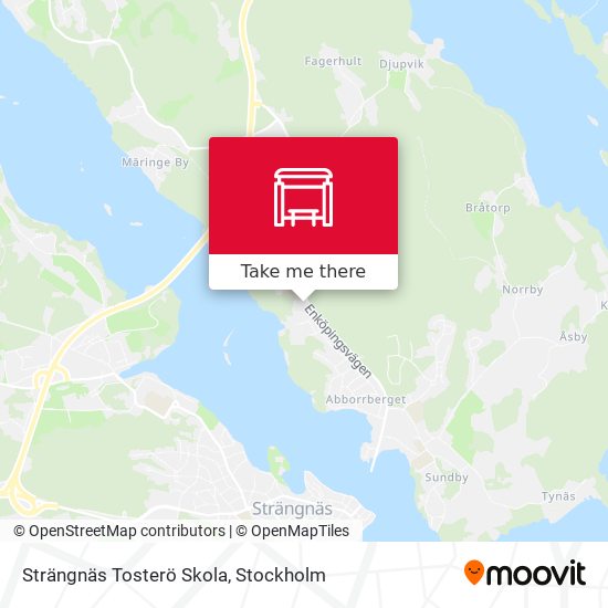 Strängnäs Tosterö Skola map
