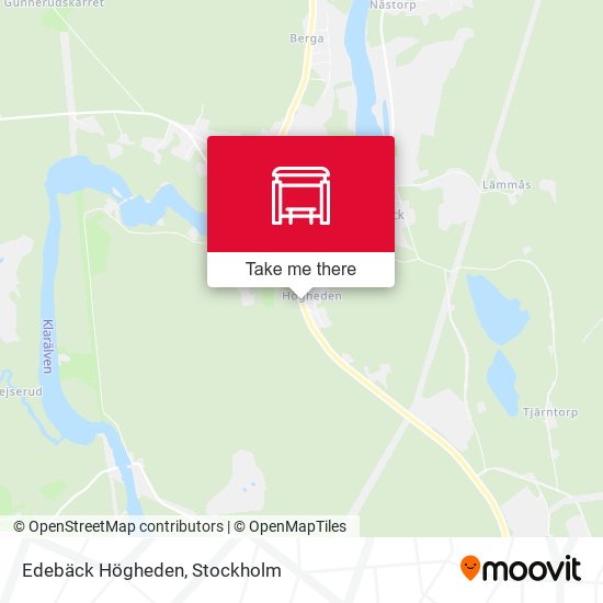 Edebäck Högheden map