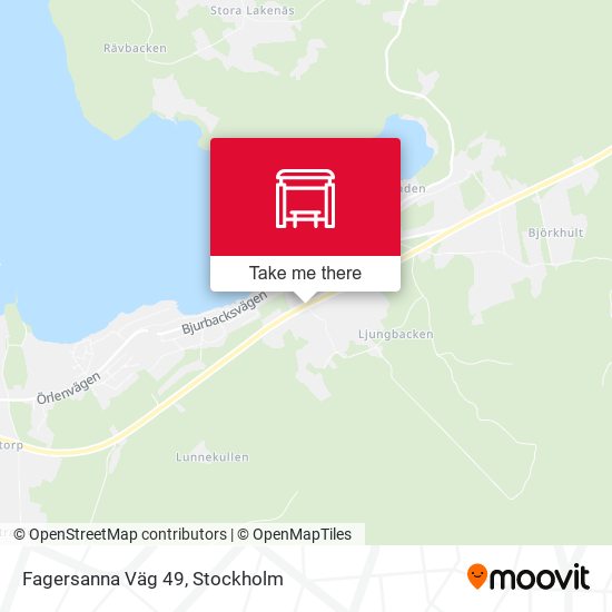Fagersanna Väg 49 map