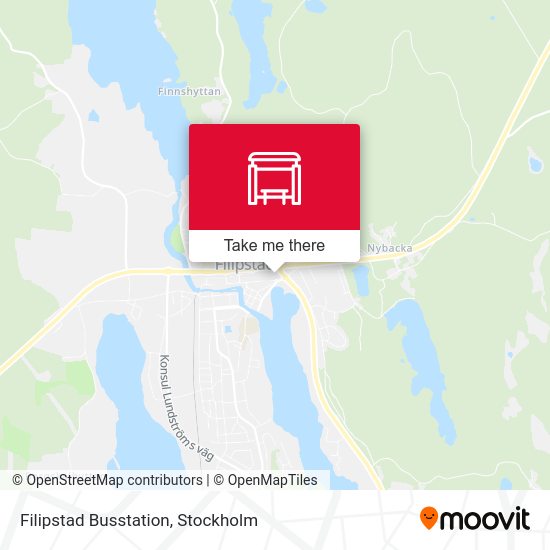 Filipstad Busstation map