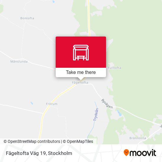 Fågeltofta Väg 19 map
