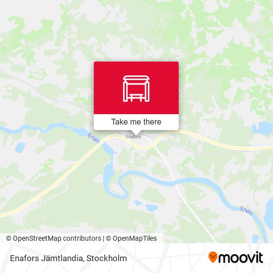 Enafors Jämtlandia map