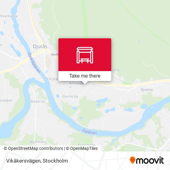 Vikåkersvägen map