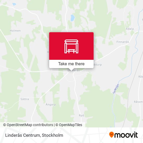 Linderås Centrum map