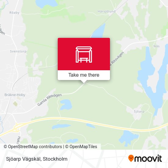 Sjöarp Vägskäl map