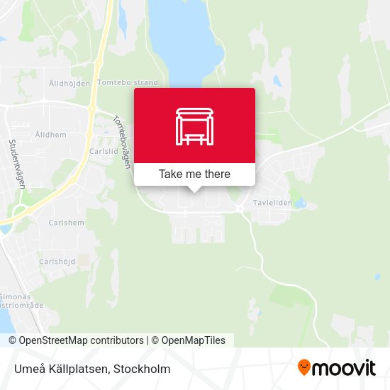 Umeå Källplatsen map