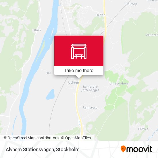 Alvhem Stationsvägen map