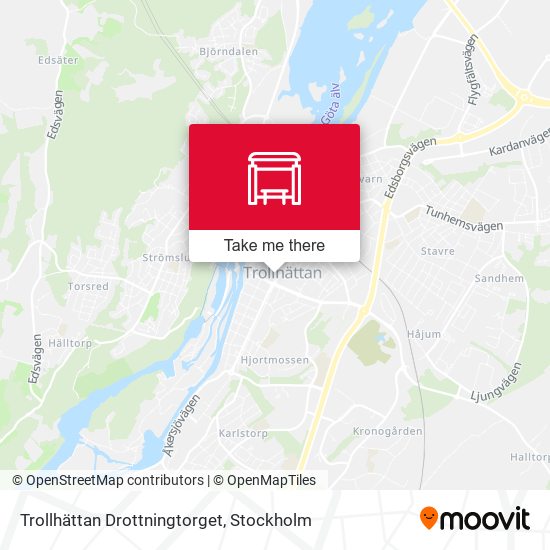 Trollhättan Drottningtorget map