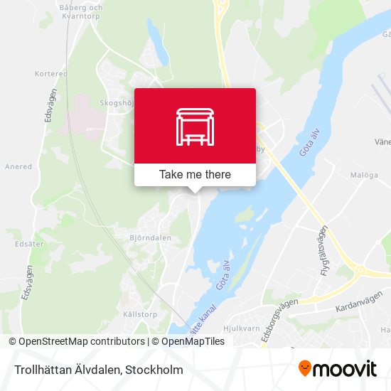 Trollhättan Älvdalen map