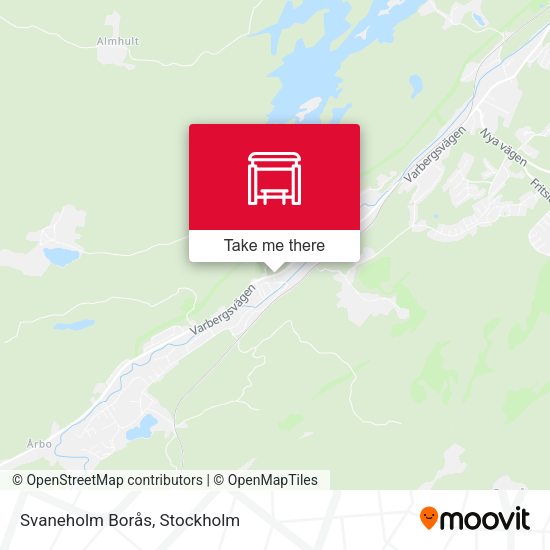 Svaneholm Borås map