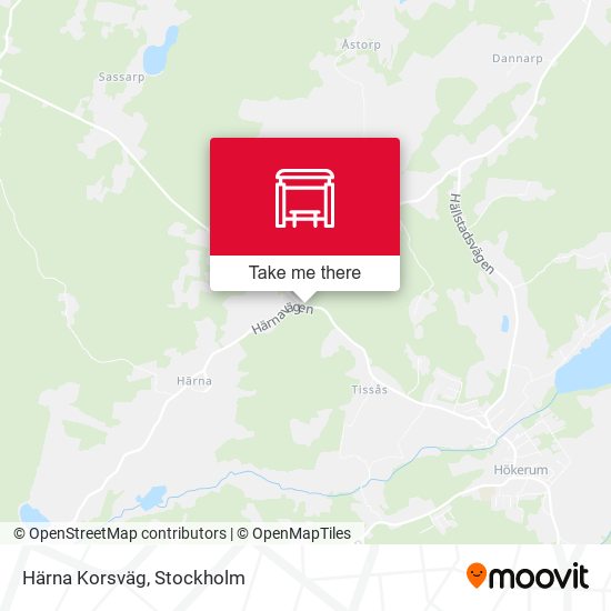 Härna Korsväg map