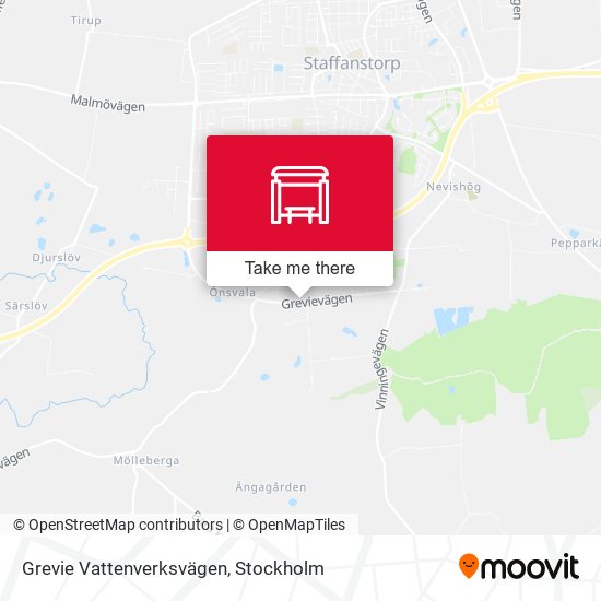 Grevie Vattenverksvägen map