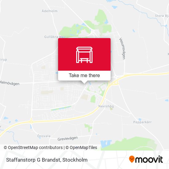 Staffanstorp G Brandst map