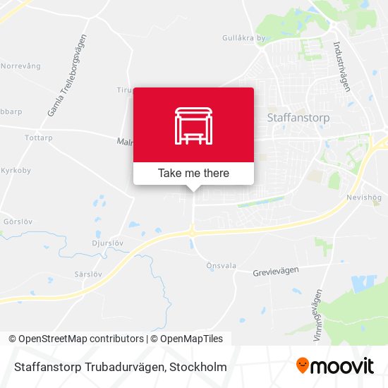 Staffanstorp Trubadurvägen map