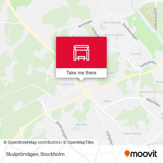 Skulptörvägen map