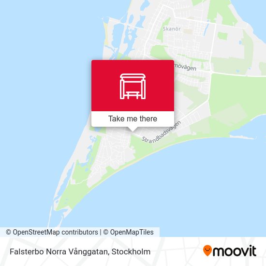 Falsterbo Norra Vånggatan map
