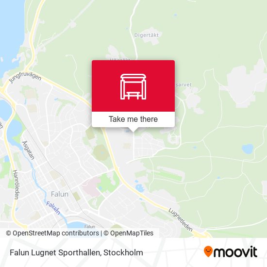 Falun Lugnet Sporthallen map