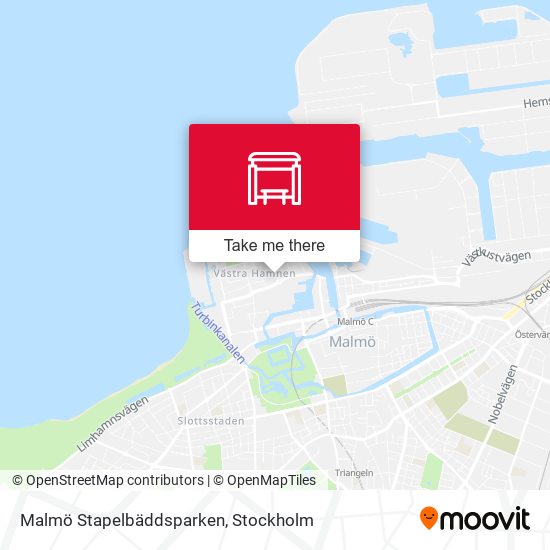 Malmö Stapelbäddsparken map