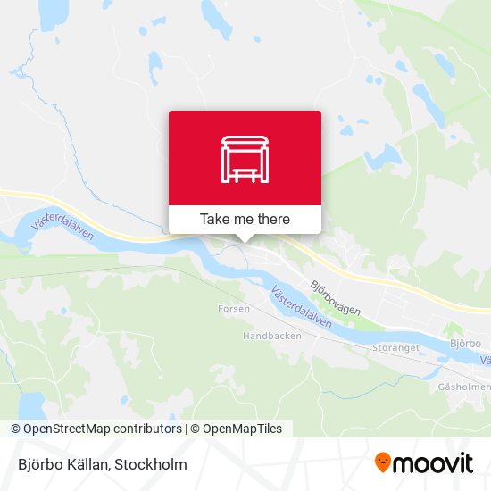 Björbo Källan map