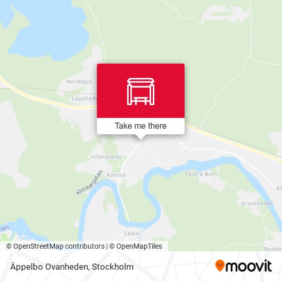 Äppelbo Ovanheden map