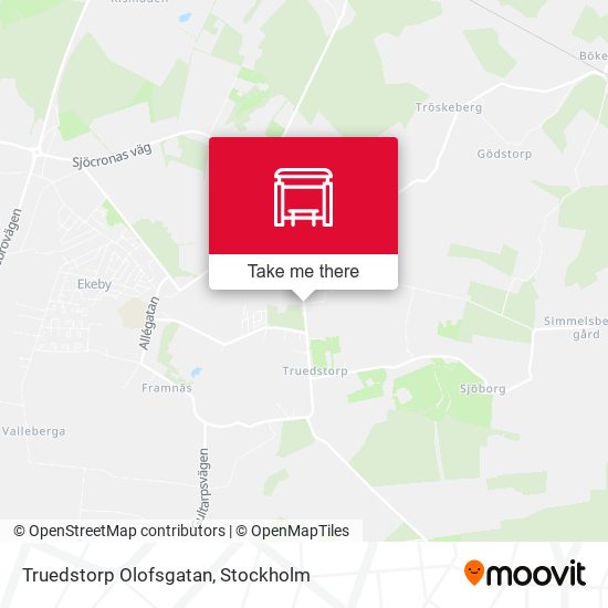 Truedstorp Olofsgatan map