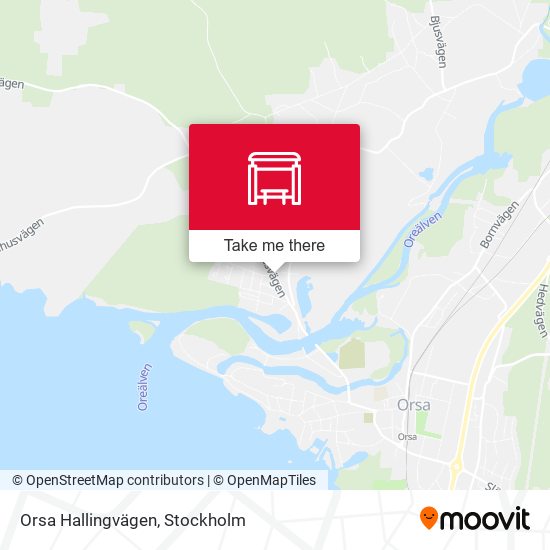 Orsa Hallingvägen map