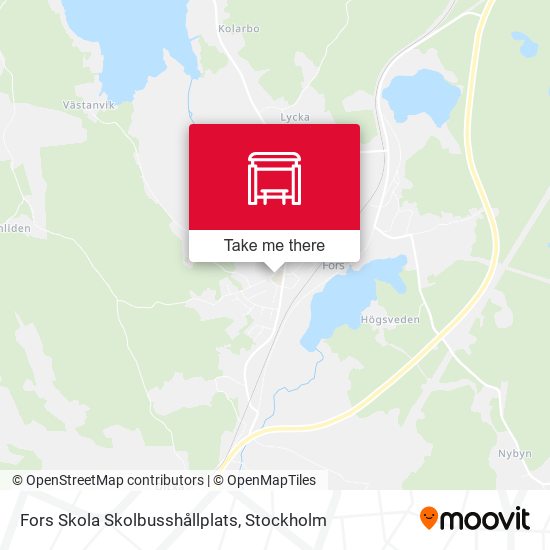 Fors Skola Skolbusshållplats map