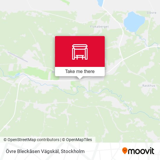 Övre Bleckåsen Vägskäl map