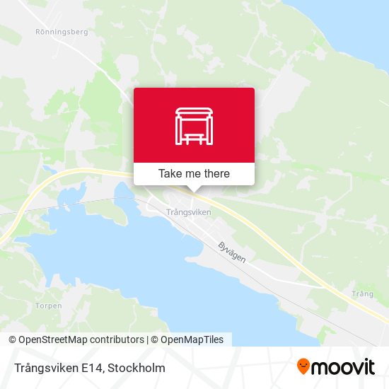 Trångsviken E14 map