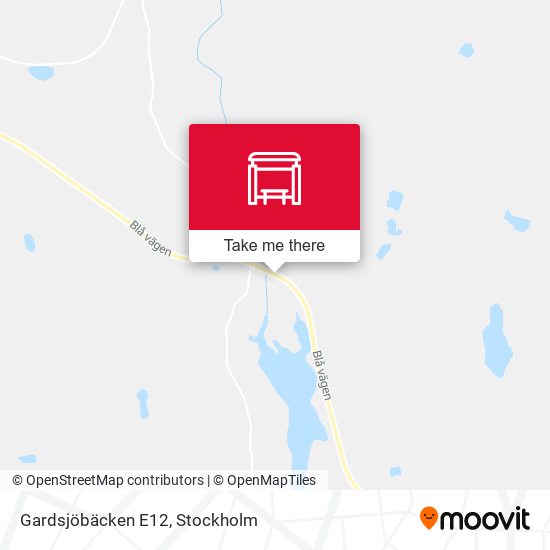 Gardsjöbäcken E12 map