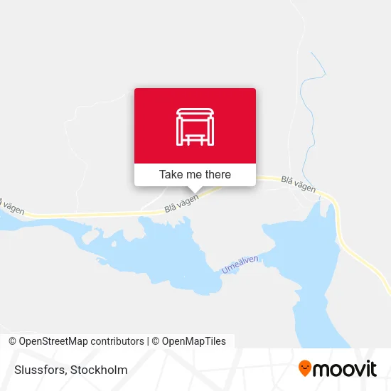 Slussfors map