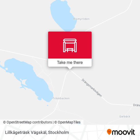 Lillkågeträsk Vägskäl map