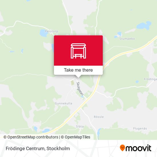 Frödinge Centrum map