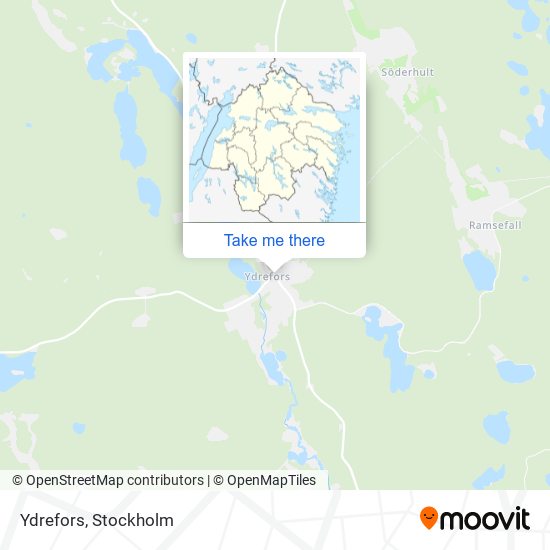 Ydrefors map