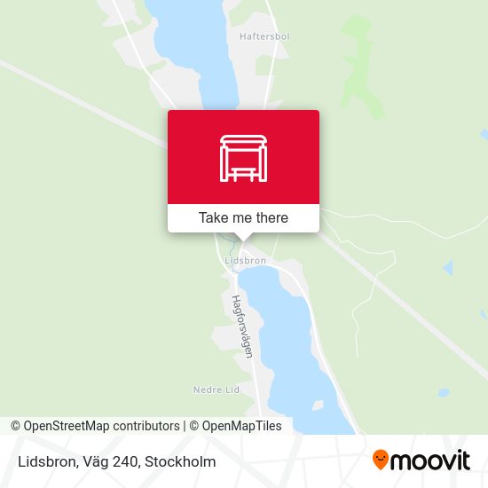 Lidsbron, Väg 240 map