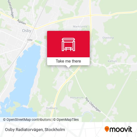 Osby Radiatorvägen map