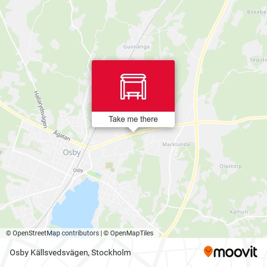 Osby Källsvedsvägen map