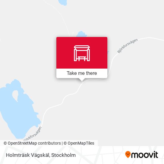Holmträsk Vägskäl map