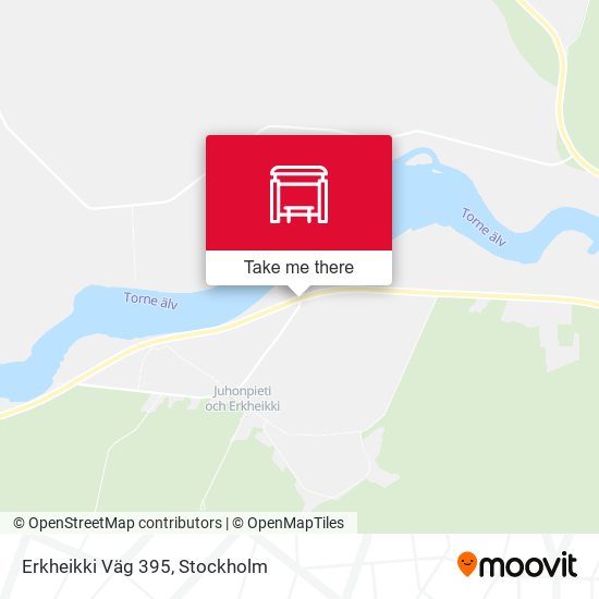 Erkheikki Väg 395 map
