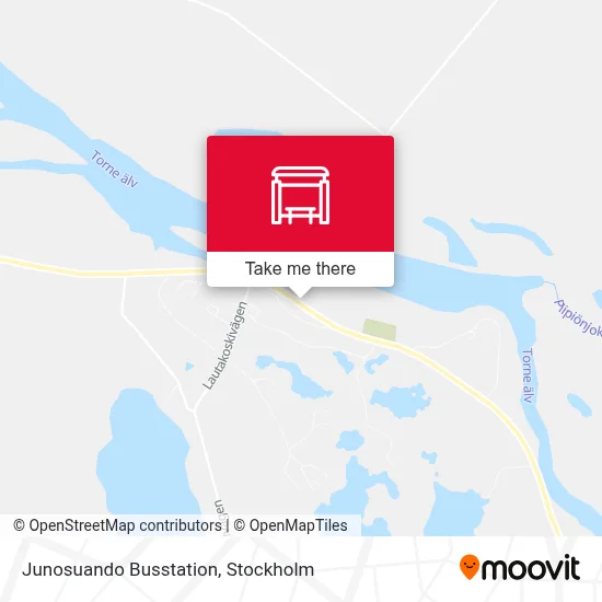 Junosuando Busstation map