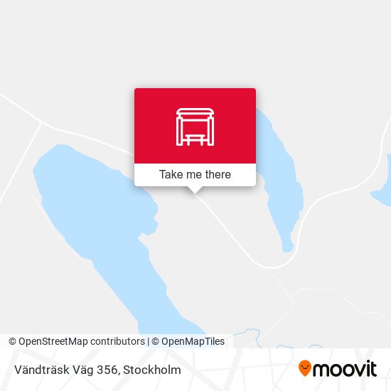 Vändträsk Väg 356 map