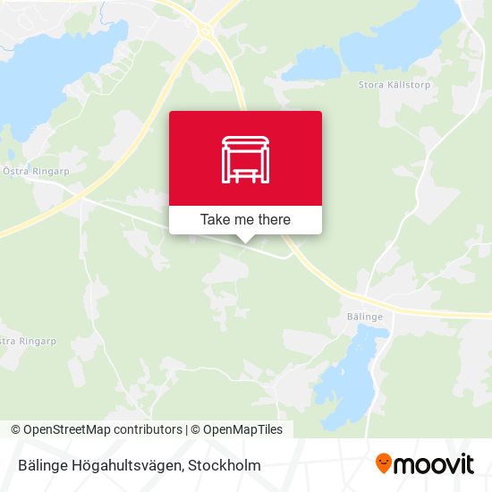 Bälinge Högahultsvägen map