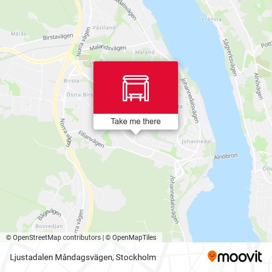 Ljustadalen Måndagsvägen map