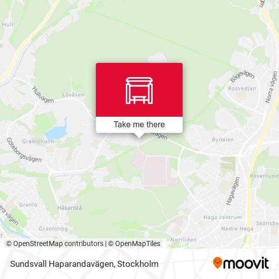 Sundsvall Haparandavägen map
